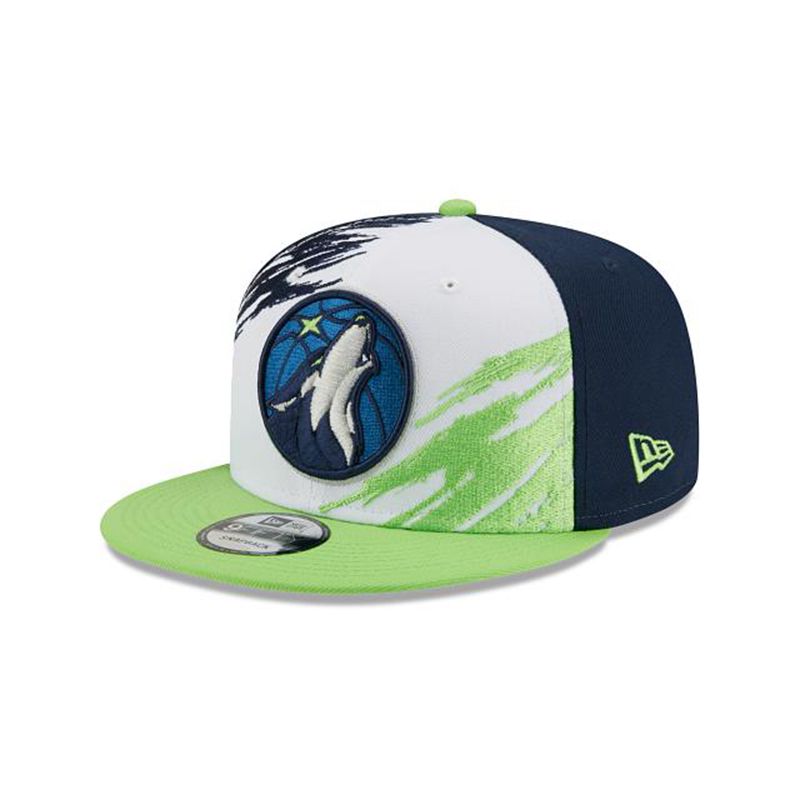 NBA Minnesota Timberwolves Splatter 9Fifty Snapback (IBU8582) - Blue New Era Caps